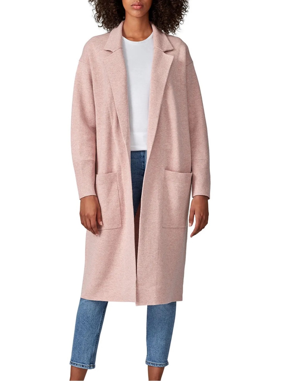 J crew Ella Open-Front Long Sweater-Blazer